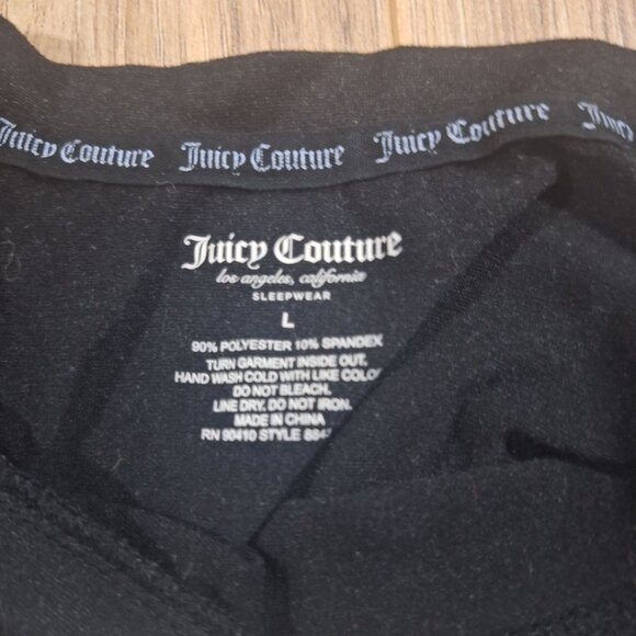 Juicy Couture black tshirt size large - Picture 2 of 4